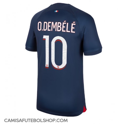 Camisa de time de futebol Paris Saint-Germain Ousmane Dembele #10 Replicas 1º Equipamento 2023-24 Manga Curta